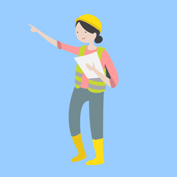Female electrician graphic